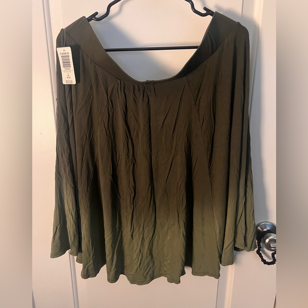 Torrid Olive Skater Skirt